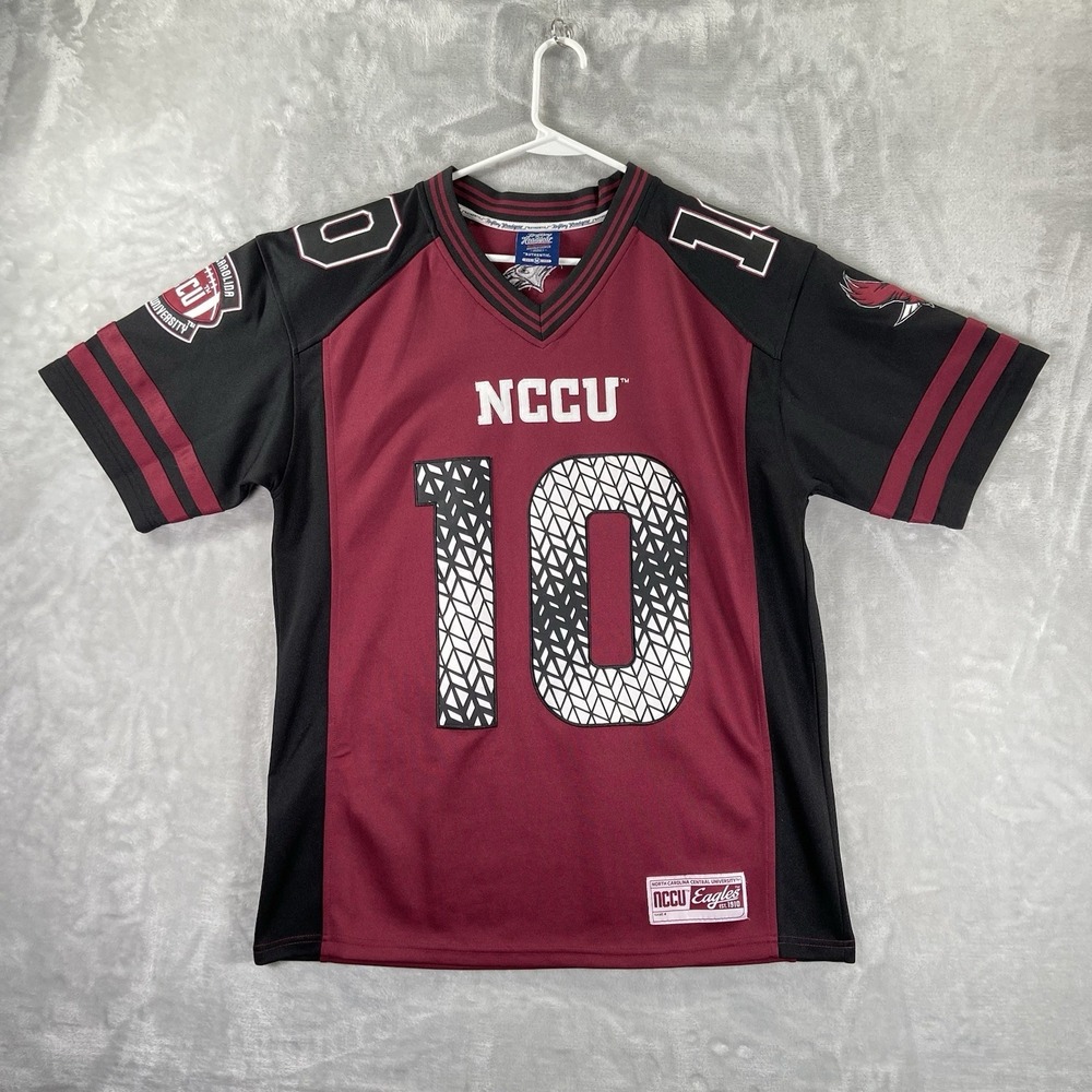 NCCU Eagles Big Boy Headgear Jersey men's Medium NC Central Football Shirt #10